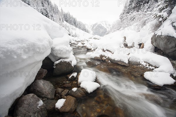 Malfonbach creek in winter
