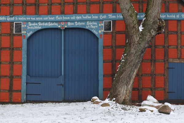 Typical Lower Saxon historic half-timbered house