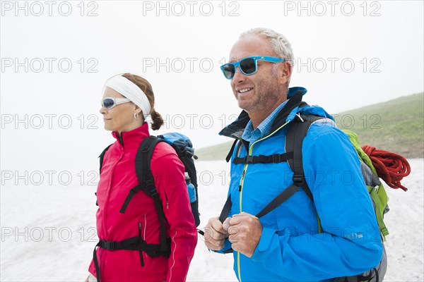 Couple hiking