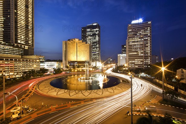 Skyline of Jakarta with the Grand Hyatt Jakarta Hotel