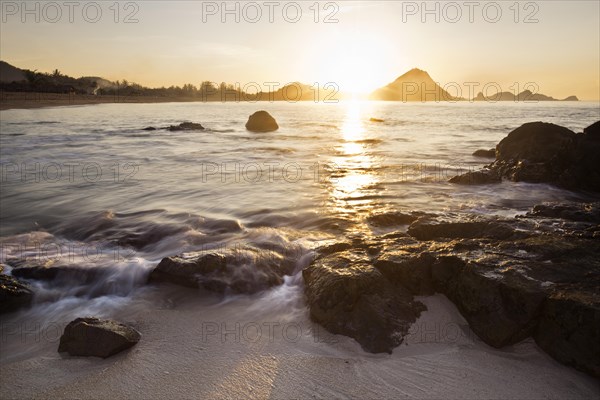 Sunrise on the coast of Lombok