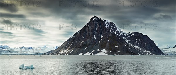 Fjord with ice floes