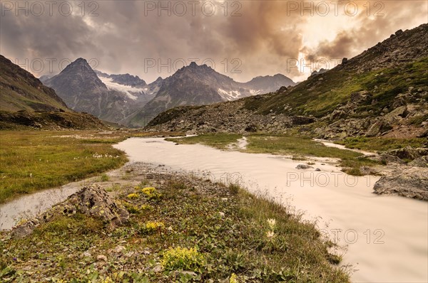 Cloudy atmosphere over the raised mire of Breites Wasser