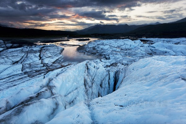 Dawn at Matanuska Glacier