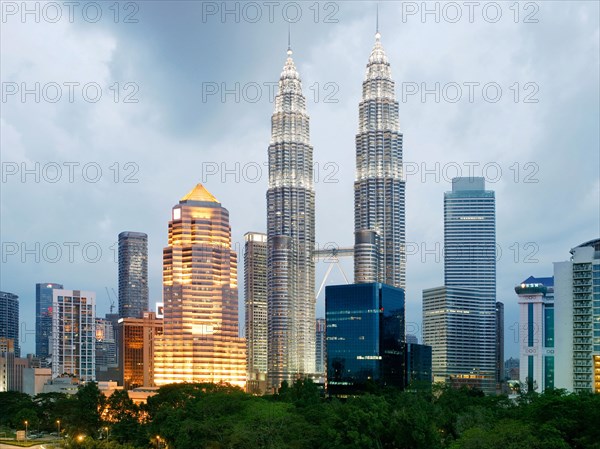 Skyline in the evening