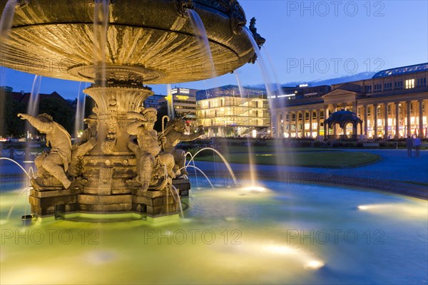 Castle square fountain