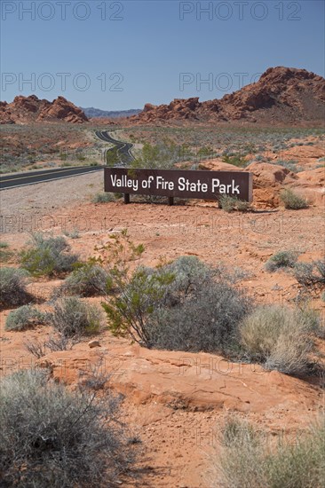 Sign 'Valley of Fire State Park'