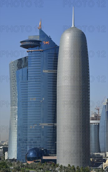 Skyline of Doha with Al Bidda Tower