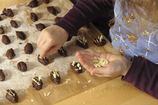 Baking Christmas cookies