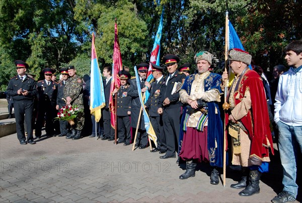 Cossacks commemorate the rebirth of Cossacks in the Ukraine