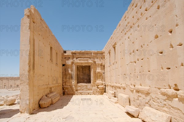 Ruins of the Temple of Bel in the ancient city of Palmyra