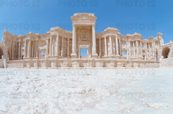 The ruins of the ancient city of Palmyra