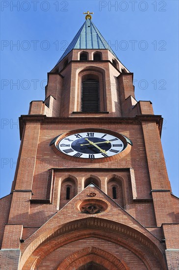 Church tower with clock