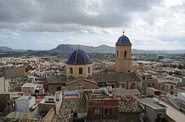 Dome and tower of the church San Pedro Apostol