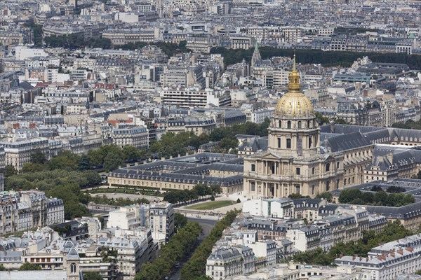 Chapel of Saint-Louis-des-Invalides seen from Tour Montparnasse tower