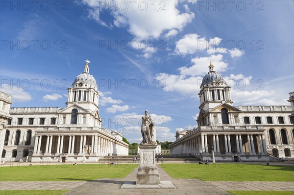 Statue of King George II as a roman emperor by John Michael Rysbrack