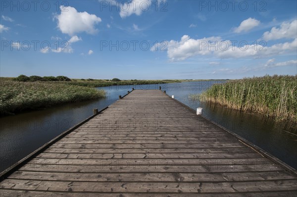 Boat jetty on Ringkøbing Fjord