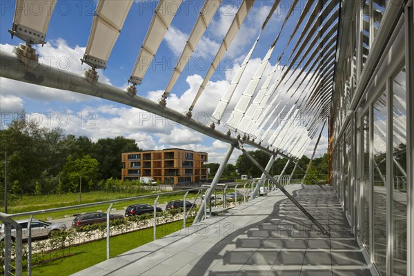 Textile membrane façade of the Soft House