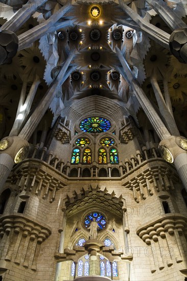 Interior of the Sagrada Família