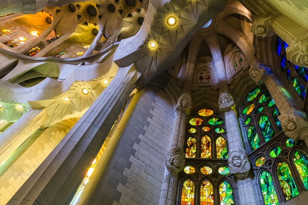 Interior of the Sagrada Família