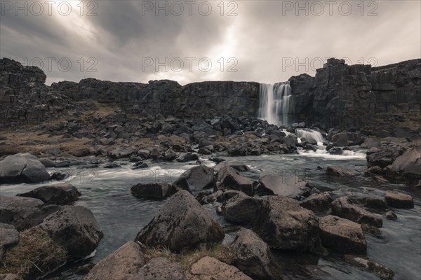 Öxará river in the Thingvellir National Park