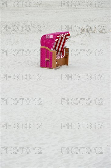 Pink beach chair