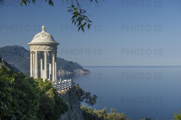 Park and pavilion on the coast