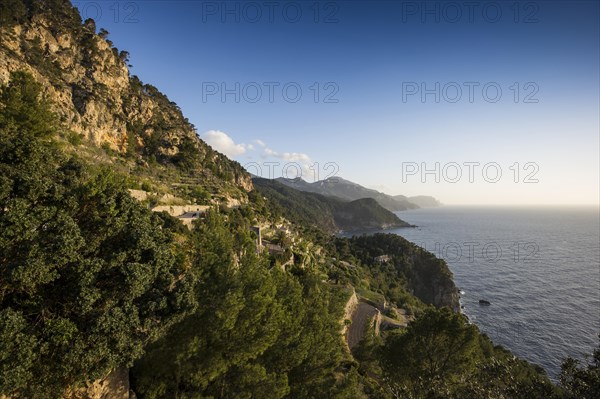 Coastal landscape with mountains