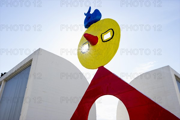 Sculpture on the roof of the Miró Museum