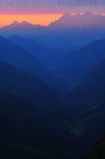 View of the Bischofsmützen peaks