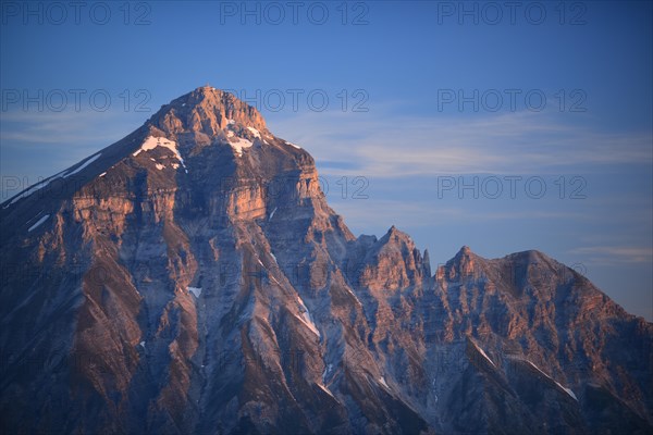 Serles mountain at dawn