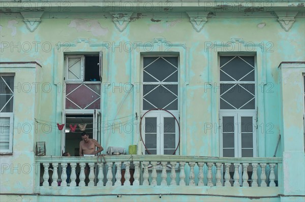 Balcony of a house from the colonial era in Old Havana