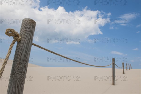 Path for visitors across the shifting sand dunes