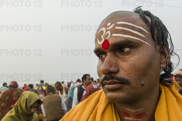 Portrait of a priest at the Sangam