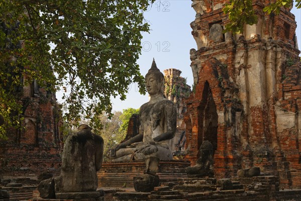 Buddha statue at Wat Mahathat in Ayutthaya