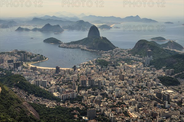 View over Botafogo and Sugar Loaf from the Corcovado