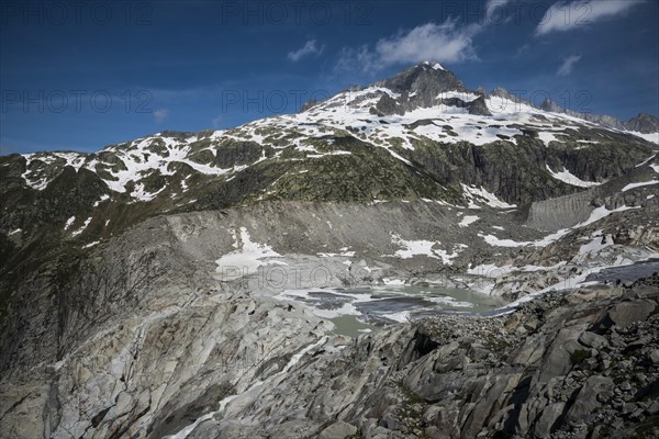 Mount Galenstock from the Furka Pass with the Rhone Glacier