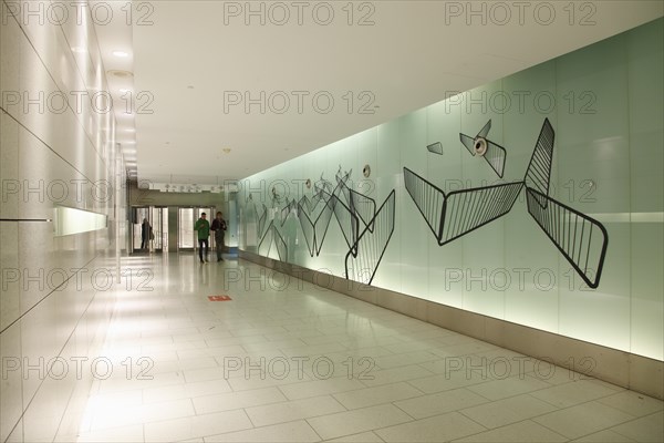 Artwork in the Underground City walkway system