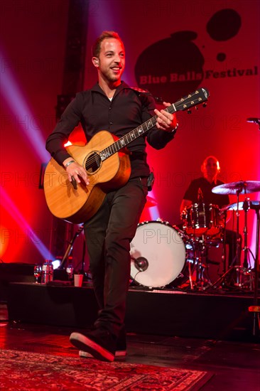 The British singer and songwriter James Morrison live at the Blue Balls Festival