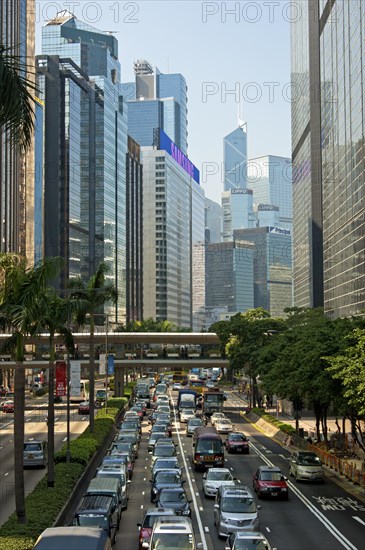 Traffic jam on Connaught Road