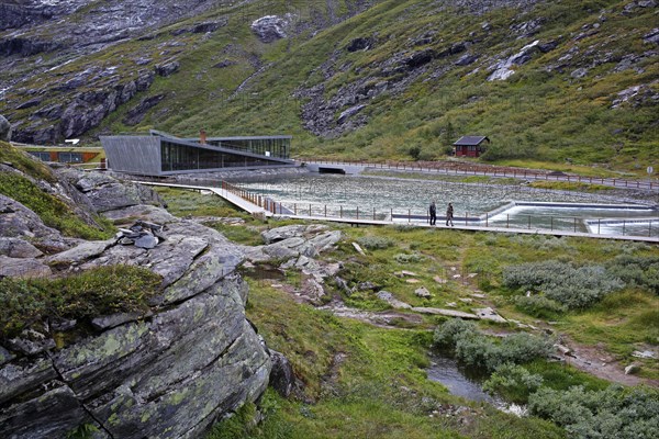 Visitor centre at the Trollstigen or Troll's Footpath