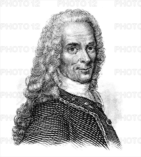 Portrait of Voltaire or François-Marie Arouet 1694 - 1778