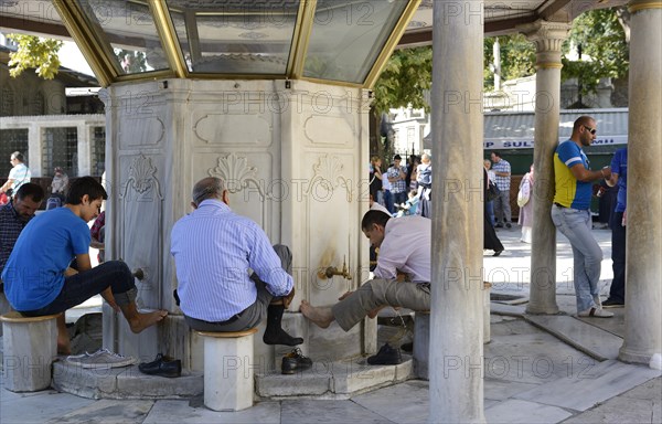 Purification fountain at the Eyuep Sultan Mosque