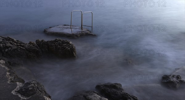 Steps leading into the sea