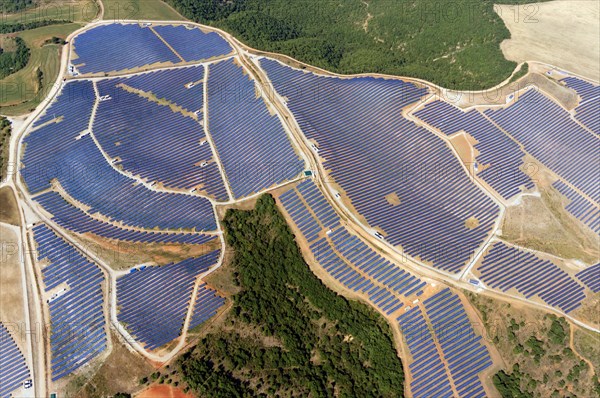 Photovoltaic system on the Plateau de Valensole