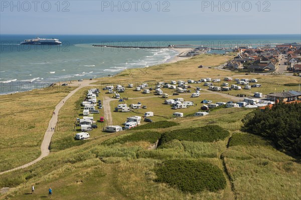Camping site by the sea