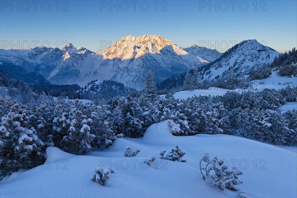 View from Torrener Joch pass towards Jenner mountain