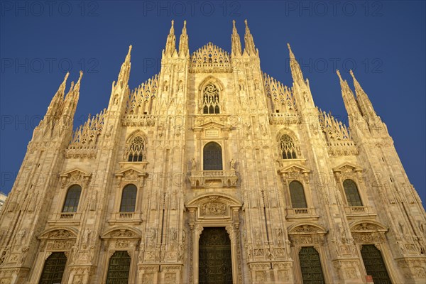 West facade of Milan Cathedral or Duomo di Santa Maria Nascente