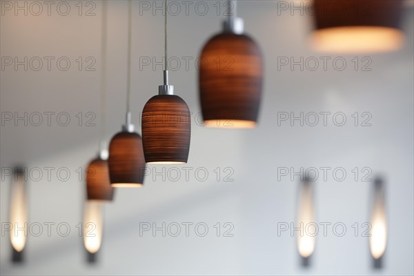 Pendant lamps in a bar