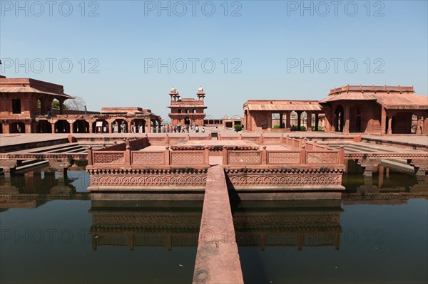 Abdar Khana building and the Anoop Talao water basin